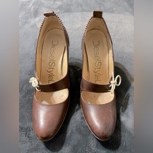 Heels, brown, size 9